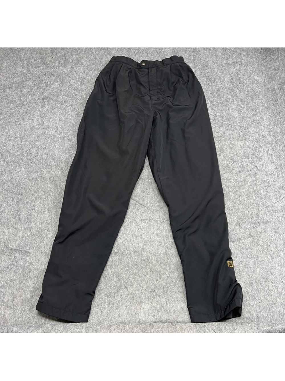 FootJoy DryJoys Rain Pants Mens XL Black Golf Waterproof Windproof Nylon Casual